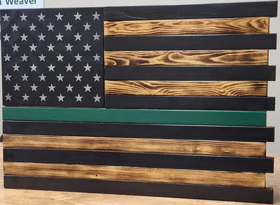 Liberty Home Large American Flag Gun Concealment Case With 2 Compartments Armadillo Safe and Vault