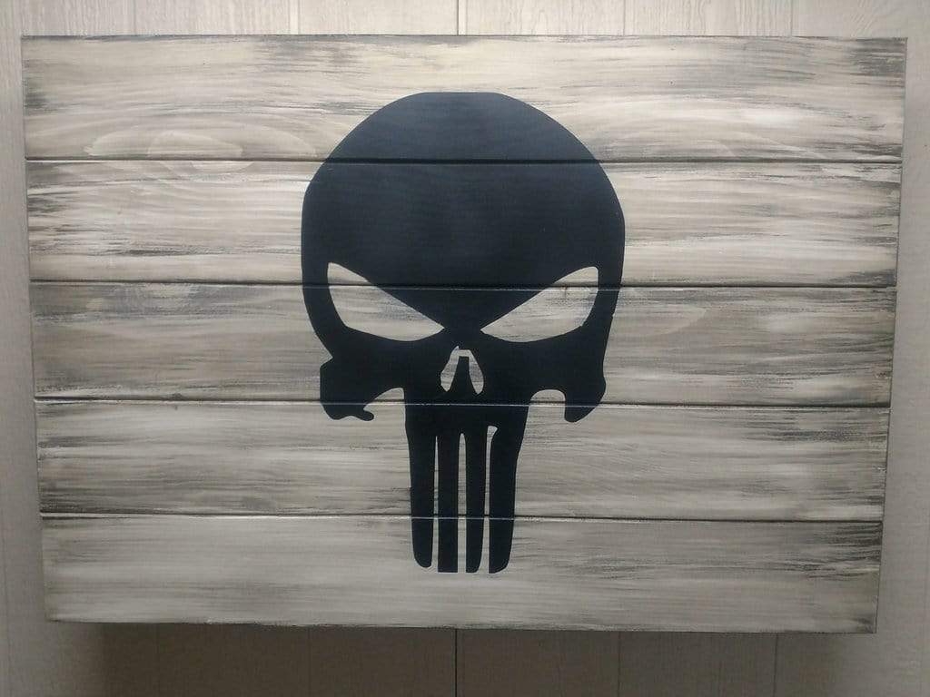 Liberty Home Large Punisher Hidden Gun Storage Sign Armadillo Safe and Vault