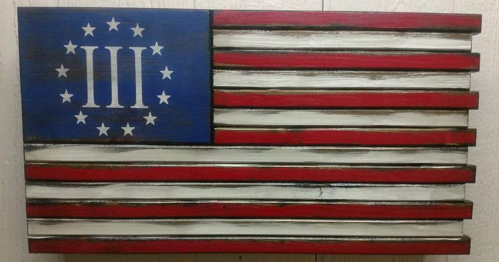 Liberty Home Mini American Flag Gun Concealment Case Armadillo Safe and Vault