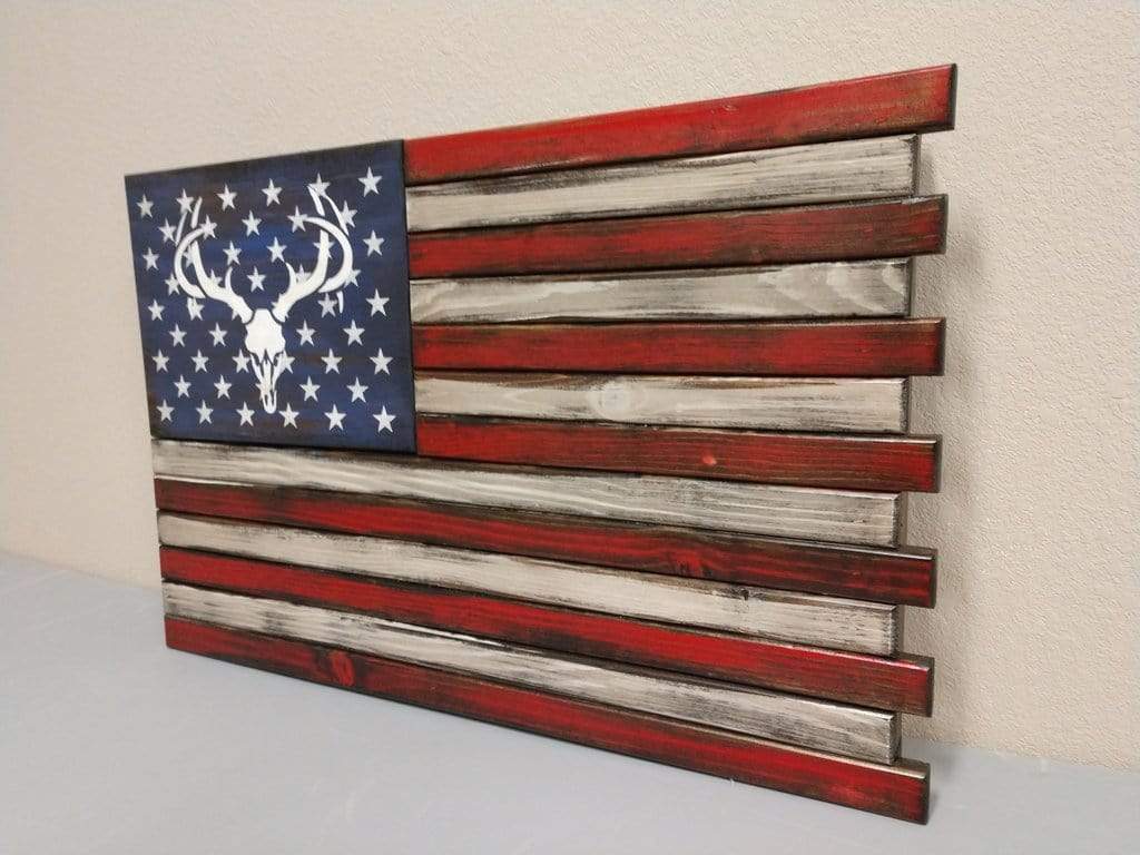 Liberty Home Small American Flag Gun Concealment Case with 2 Compartments Armadillo Safe and Vault