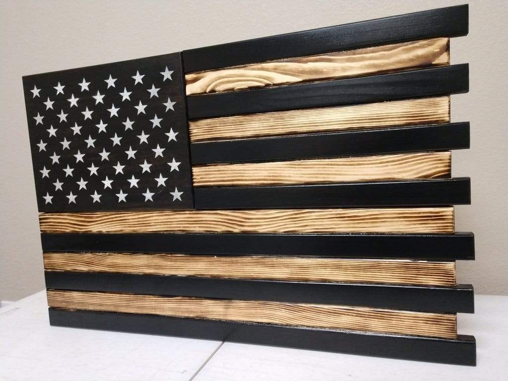 Liberty Home Small American Flag Gun Concealment Case with 2 Compartments Armadillo Safe and Vault