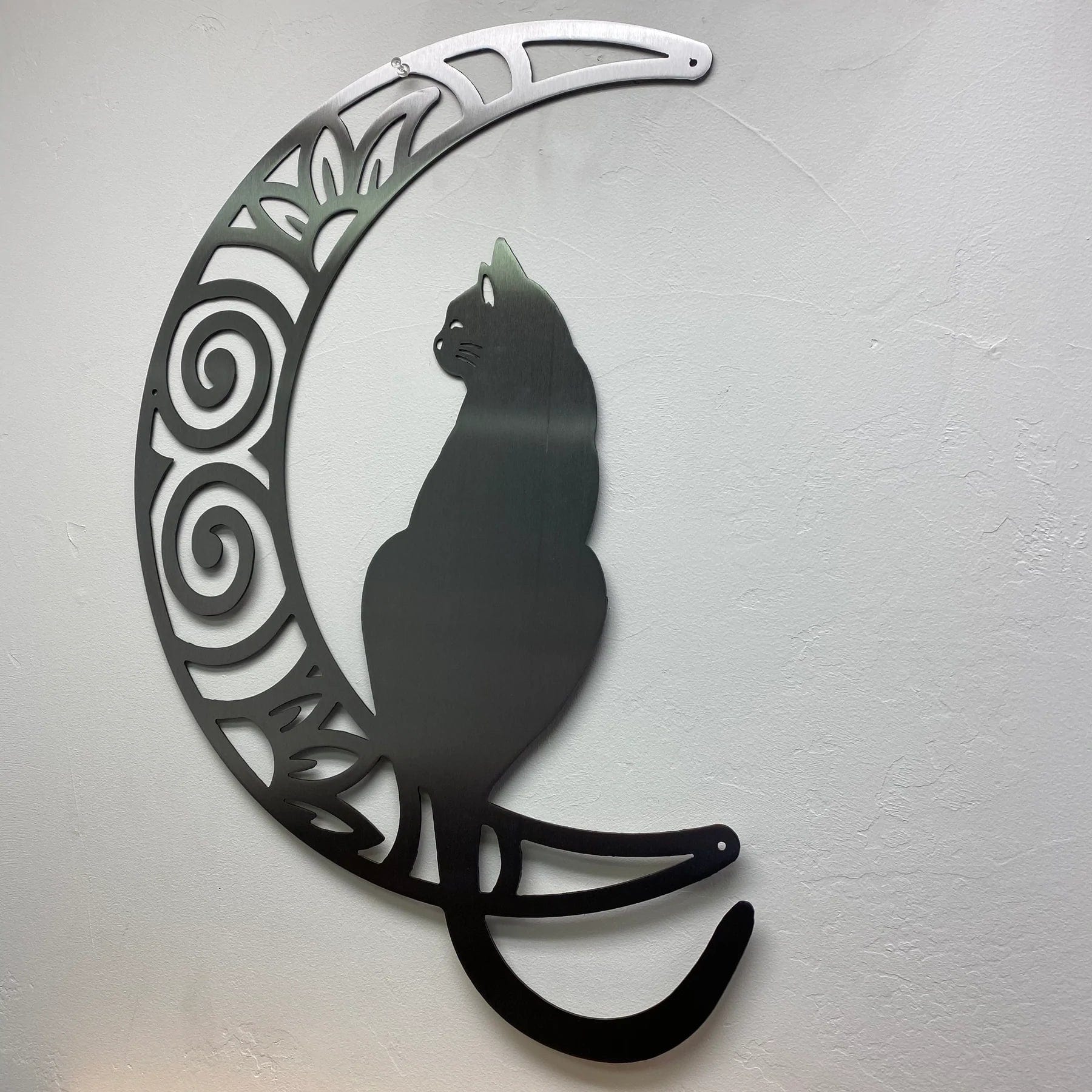 Metal Art of Wisconsin Cat on the Moon Armadillo Safe and Vault