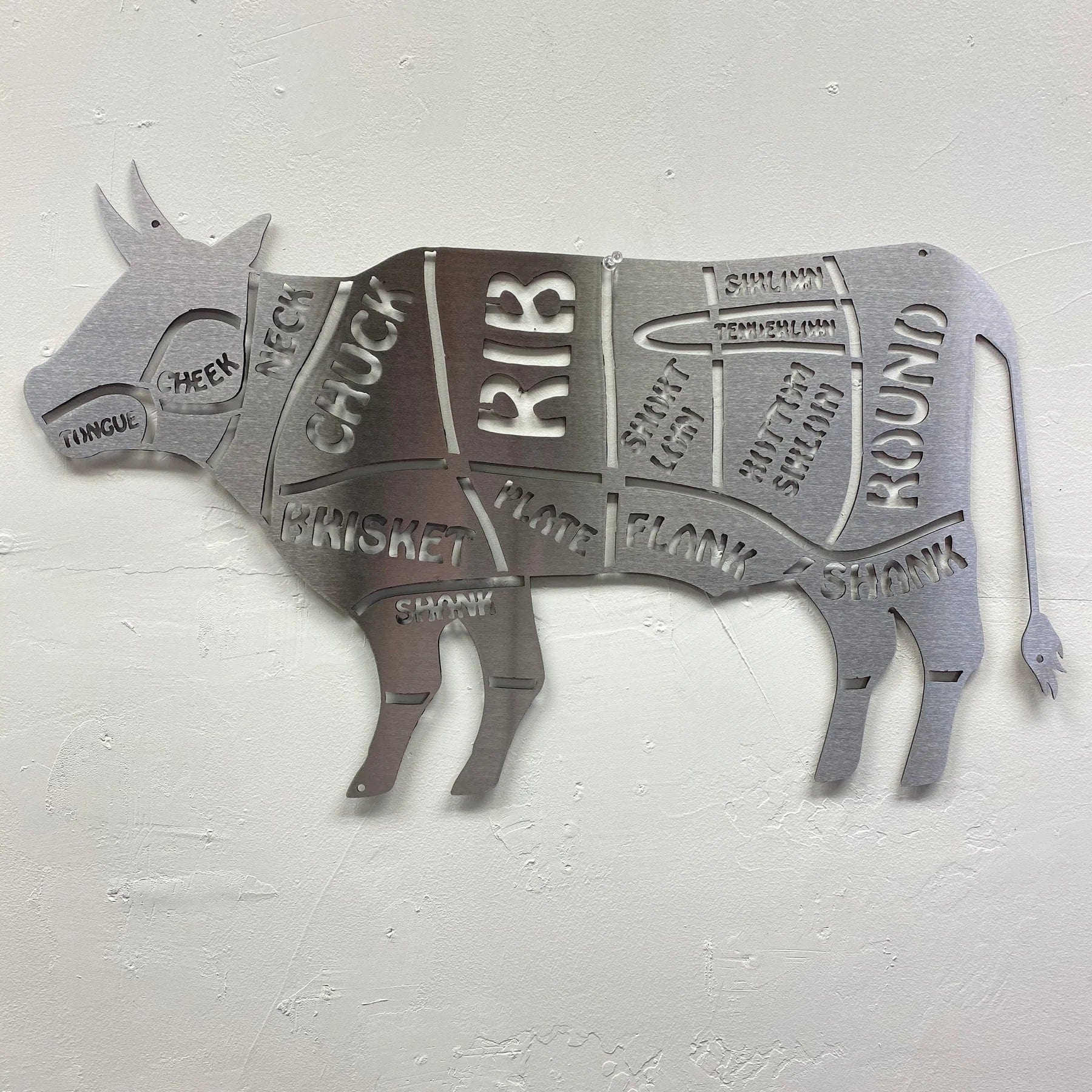 Metal Art of Wisconsin Cow from the Butcher Armadillo Safe and Vault