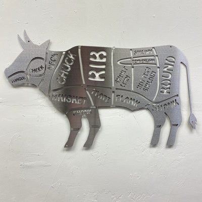 Metal Art of Wisconsin Cow from the Butcher Armadillo Safe and Vault