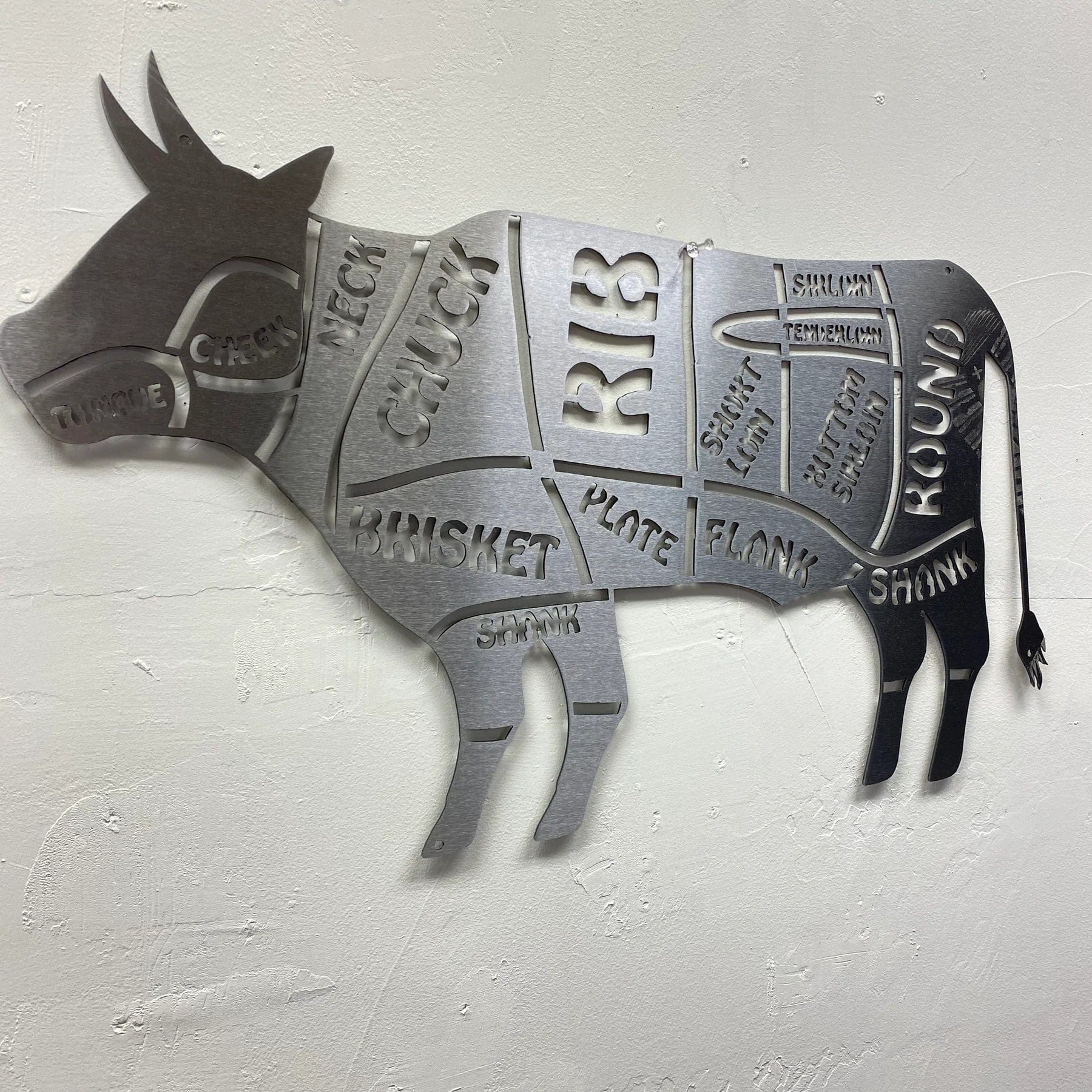 Metal Art of Wisconsin Cow from the Butcher Armadillo Safe and Vault