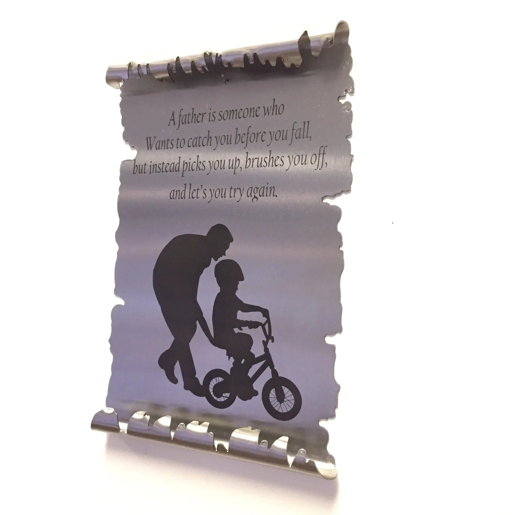 Metal Art of Wisconsin Father / Son Bicycle Metal Scroll Armadillo Safe and Vault