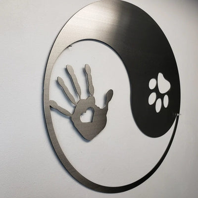 Metal Art of Wisconsin Paw Hand Ying Yang Armadillo Safe and Vault