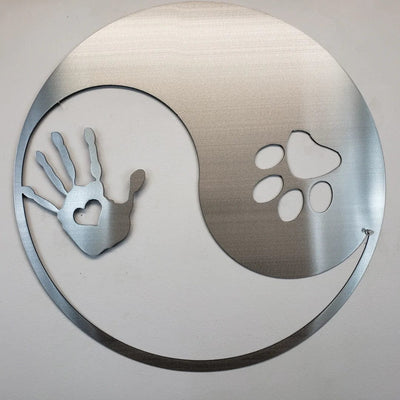 Metal Art of Wisconsin Paw Hand Ying Yang Armadillo Safe and Vault