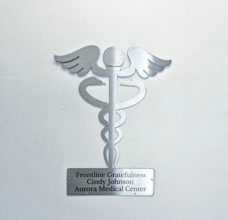 Metal Art of Wisconsin Personalized Laser Etched Caduseus Medical Symbol Armadillo Safe and Vault