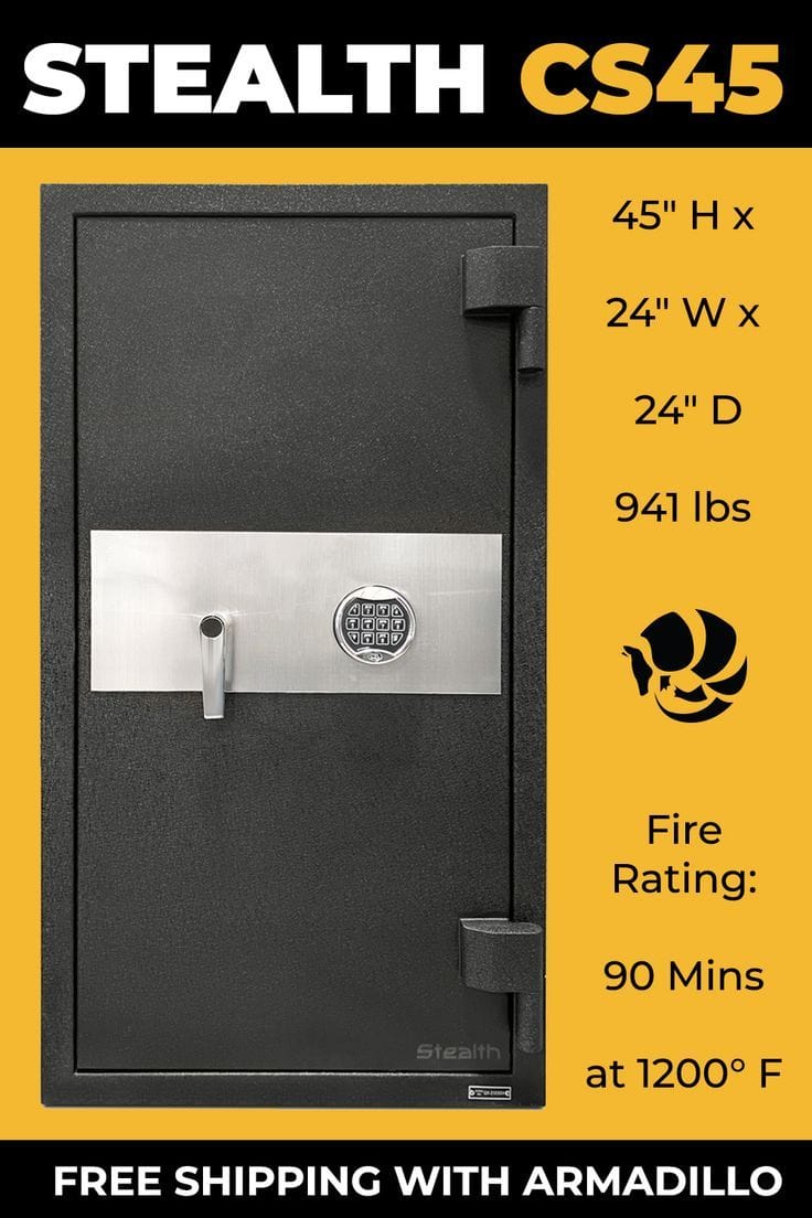 Stealth CS45 Concrete Composite Burglary and Fire Safe Armadillo Safe and Vault
