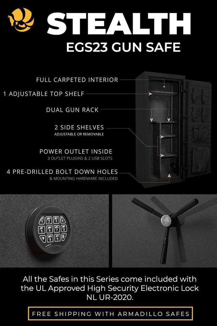 Stealth EGS23 Essential Gun Safe Armadillo Safe and Vault