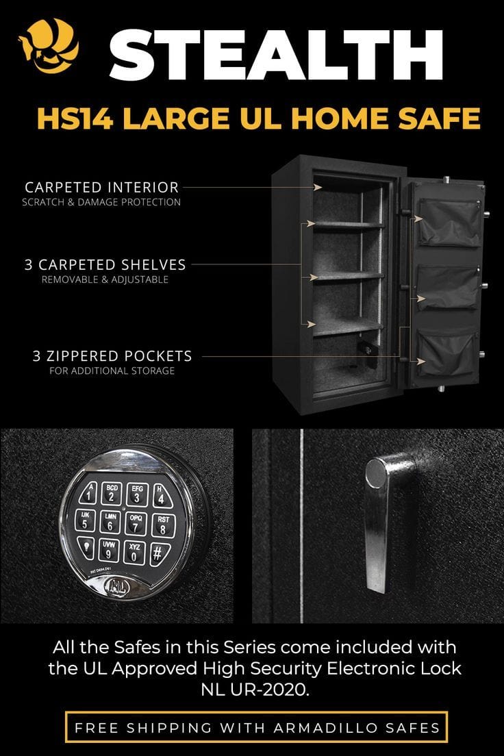 Stealth HS14 UL Home and Office Safe Armadillo Safe and Vault