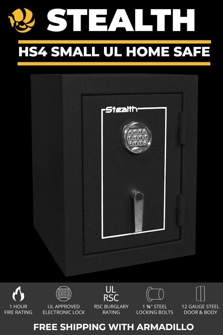 Stealth HS4 UL Home and Office Safe Armadillo Safe and Vault