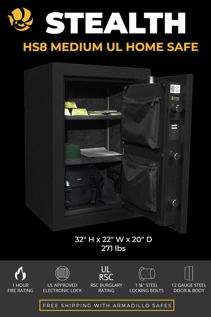 Stealth HS8 UL Home and Office Safe Armadillo Safe and Vault