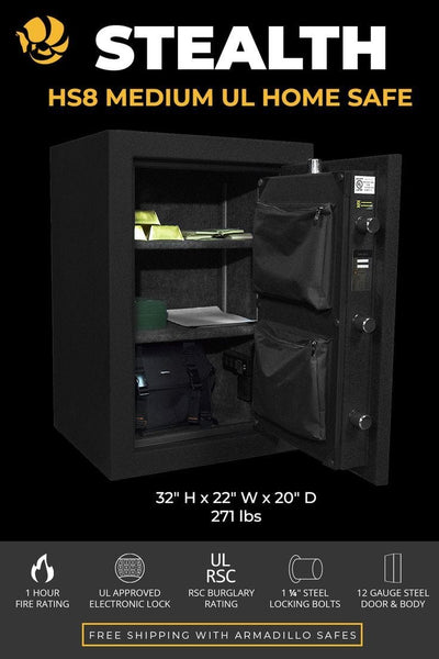 Stealth HS8 UL Home and Office Safe Armadillo Safe and Vault