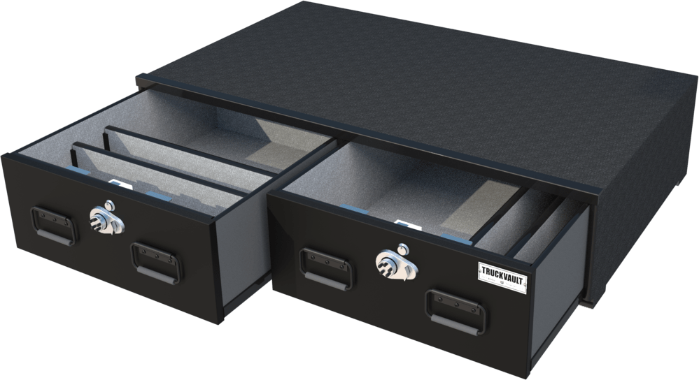 TruckVault Ford F-150 (2017-2020) 2 Drawers Armadillo Safe and Vault