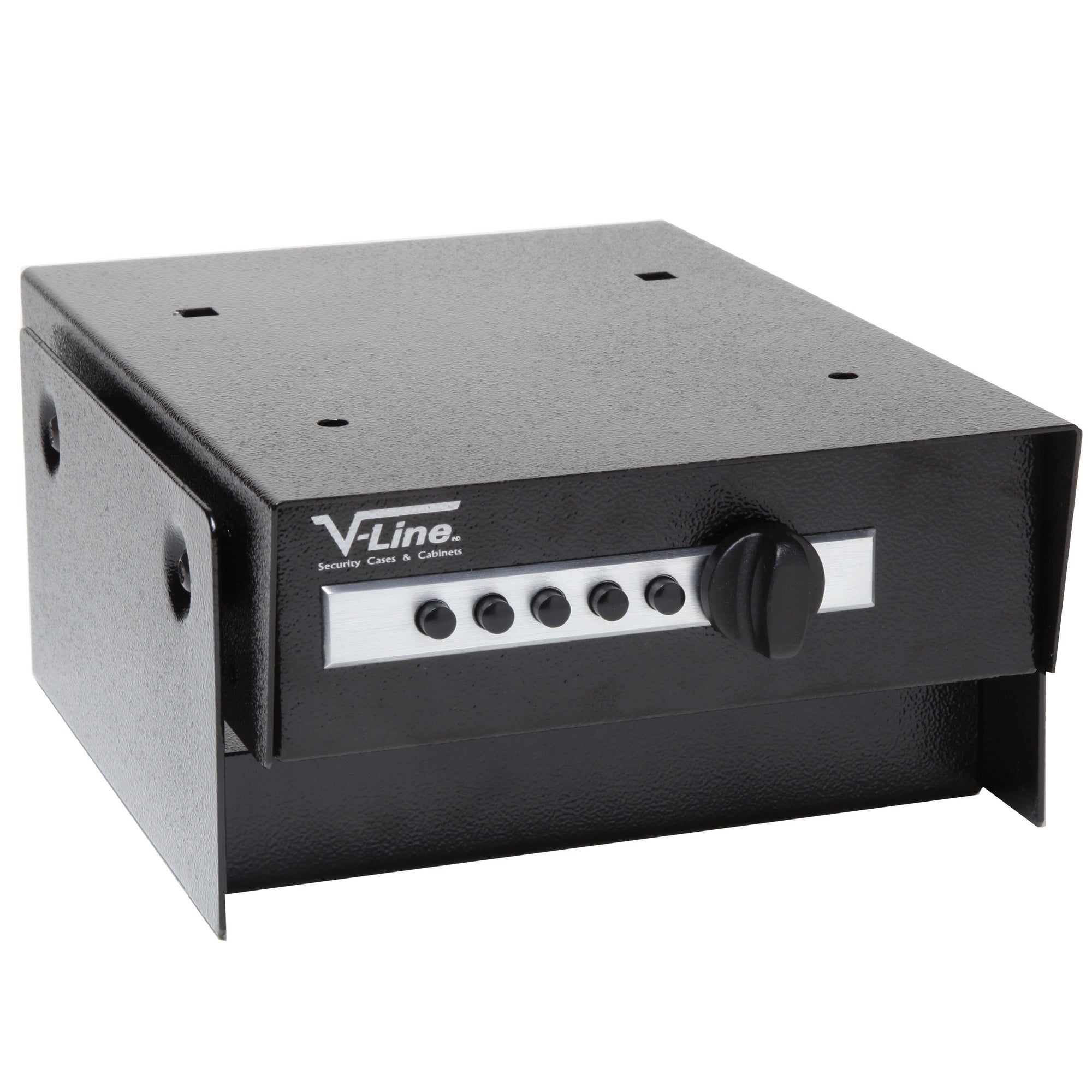V-Line 2597-S BLK Desk Mate Handgun Safe Armadillo Safe and Vault