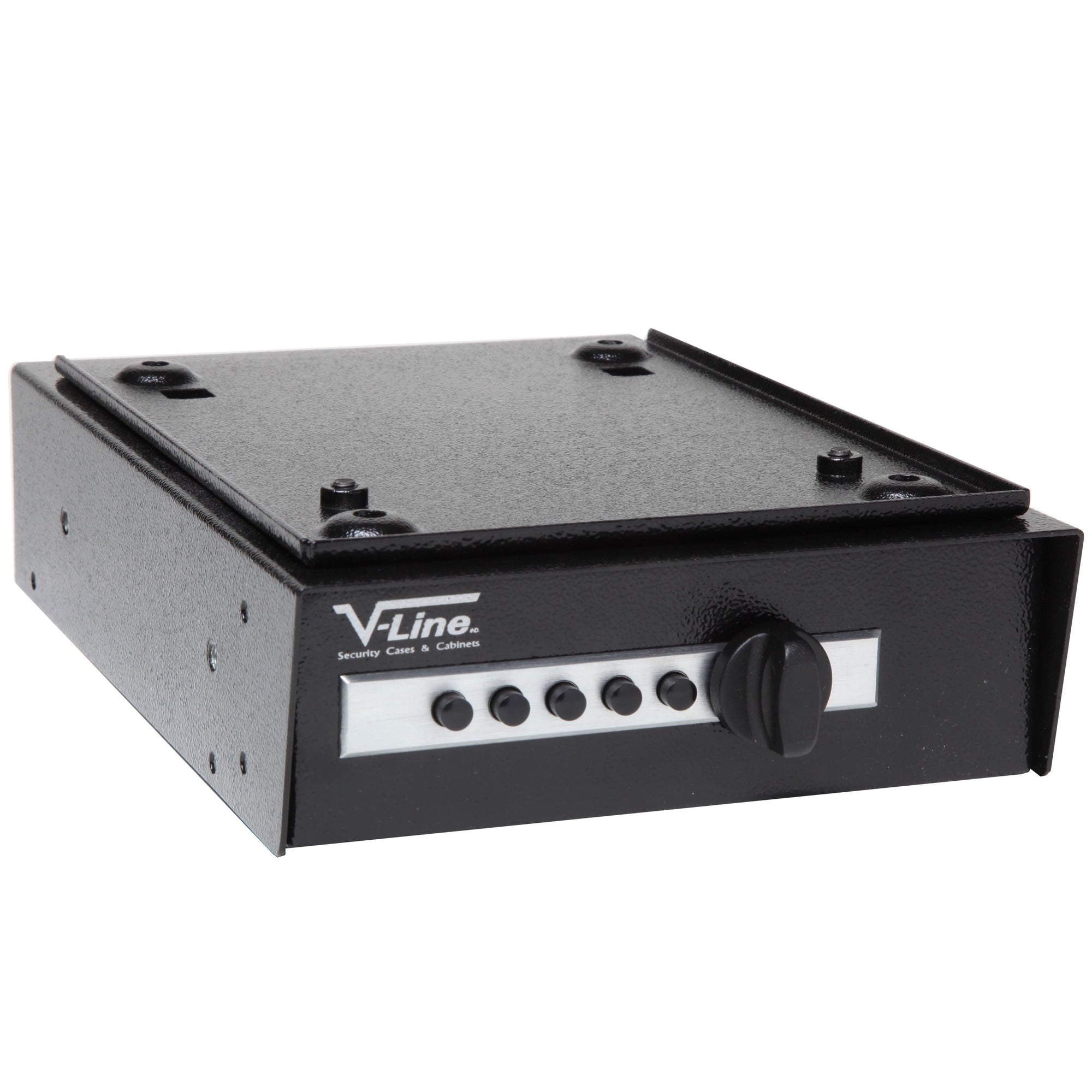 V-Line 2597-S BLK Desk Mate Handgun Safe Armadillo Safe and Vault