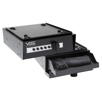 V-Line 2597-S BLK Desk Mate Handgun Safe Armadillo Safe and Vault