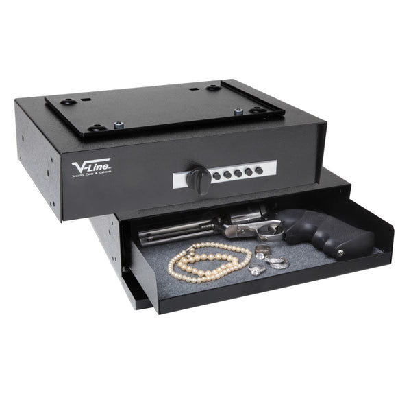 V-line 3912-s Blk Hide-away Large Capacity Handgun Safe - Armadillo Safes