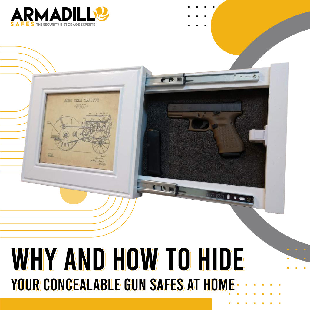 Monet ved siden af Følsom How To Hide Concealable Gun Safes : Securing Your Home - Armadillo Safe and  Vault