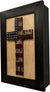 American Flag Cross Decorative Wall-Mounted Secure Gun Cabinet Armadillo Safe and Vault