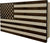 American Flag Decorative & Secure Wall-Mounted Gun Cabinet (Dark Walnut) Armadillo Safe and Vault