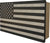 American Flag Decorative & Secure Wall-Mounted Gun Cabinet (Gray & White) Armadillo Safe and Vault