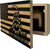 Dont Tread On Me Secure Decorative Wall-Mounted Gun Cabinet (Stripes) Armadillo Safe and Vault