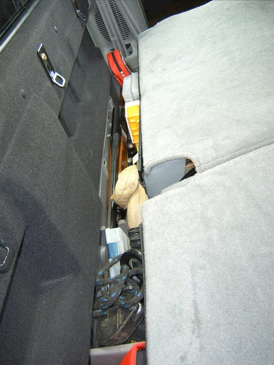 DÜHA 2000-2007 Ford F250-F550 Super Duty Crew Cab & Regular Cab Behind-the-Seat Storage Armadillo Safe and Vault