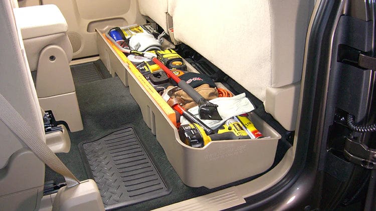 DÜHA 2007-2013 Chevy Silverado/GMC Sierra Extended Cab Under Seat Storage Armadillo Safe and Vault