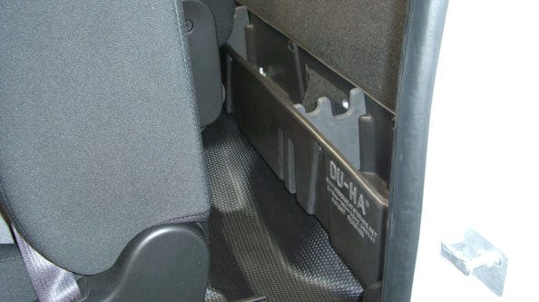 DÜHA 2007-2019 Chevy Silverado/GMC Sierra Regular Cab Behind-the-Seat Storage Armadillo Safe and Vault