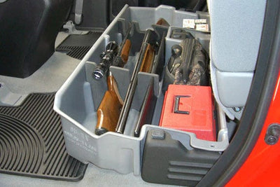 DÜHA 2007-2021 Toyota Tundra Double Cab without Factory Subwoofer Under Seat Storage Armadillo Safe and Vault