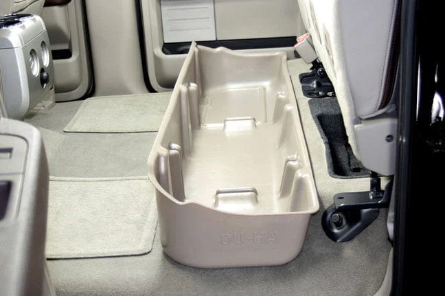 DÜHA 2009-2014 Ford F150 SuperCrew Under Seat Storage - No Factory Subwoofer Armadillo Safe and Vault