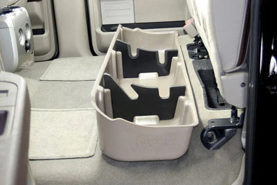 DÜHA 2009-2014 Ford F150 SuperCrew Under Seat Storage - No Factory Subwoofer Armadillo Safe and Vault