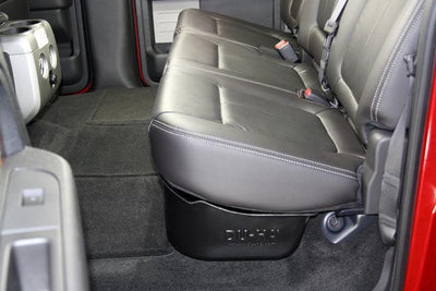 DÜHA 2009-2014 Ford F150 SuperCrew Under Seat Storage - With Factory Subwoofer Armadillo Safe and Vault