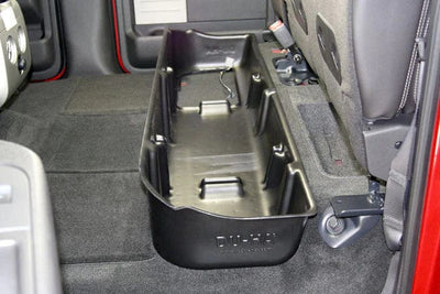 DÜHA 2009-2014 Ford F150 SuperCrew Under Seat Storage - With Factory Subwoofer Armadillo Safe and Vault