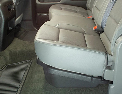 DÜHA 2014-2018 Chevy Silverado/GMC Sierra Light Duty Crew Cab Under Seat Lockbox Storage Armadillo Safe and Vault