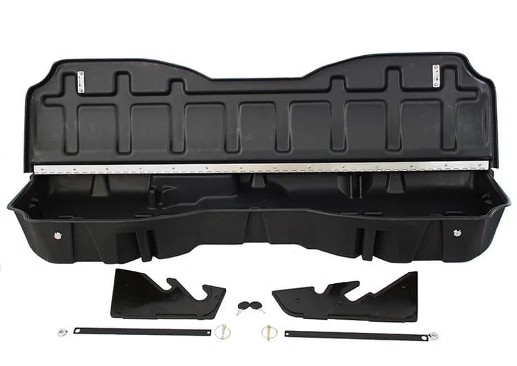 DÜHA 2014-2018 Chevy Silverado/GMC Sierra Light Duty Crew Cab Under Seat Lockbox Storage Armadillo Safe and Vault