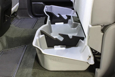 DÜHA 2014-2018 Chevy Silverado/GMC Sierra Light Duty Crew Cab Under Seat Storage Armadillo Safe and Vault