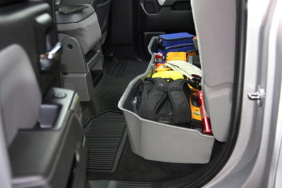 DÜHA 2014-2019 Chevy Silverado/GMC Sierra Double Cab (Classic Style Body) Under Seat Storage Armadillo Safe and Vault