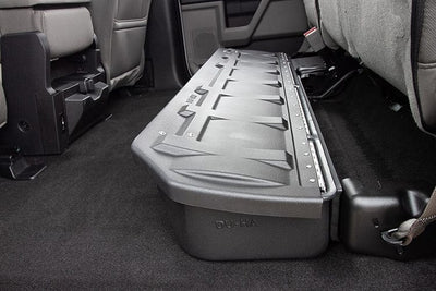 DÜHA 2015-2024 Ford F150 SuperCrew Cab Under Seat Lockbox Storage Armadillo Safe and Vault