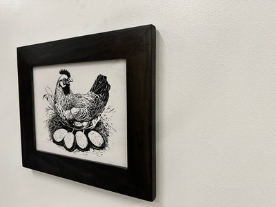 Hidden Gun Safe Recessed In Wall Farmhouse Chicken And Eggs Decoration - Recess In The Wall or Mount On The Wall Gun Safe by Bellewood Designs Armadillo Safe and Vault