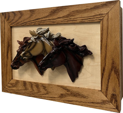 Hidden Gun Safe with Horse Design Securely Store Your Gun In Plain Sight Armadillo Safe and Vault