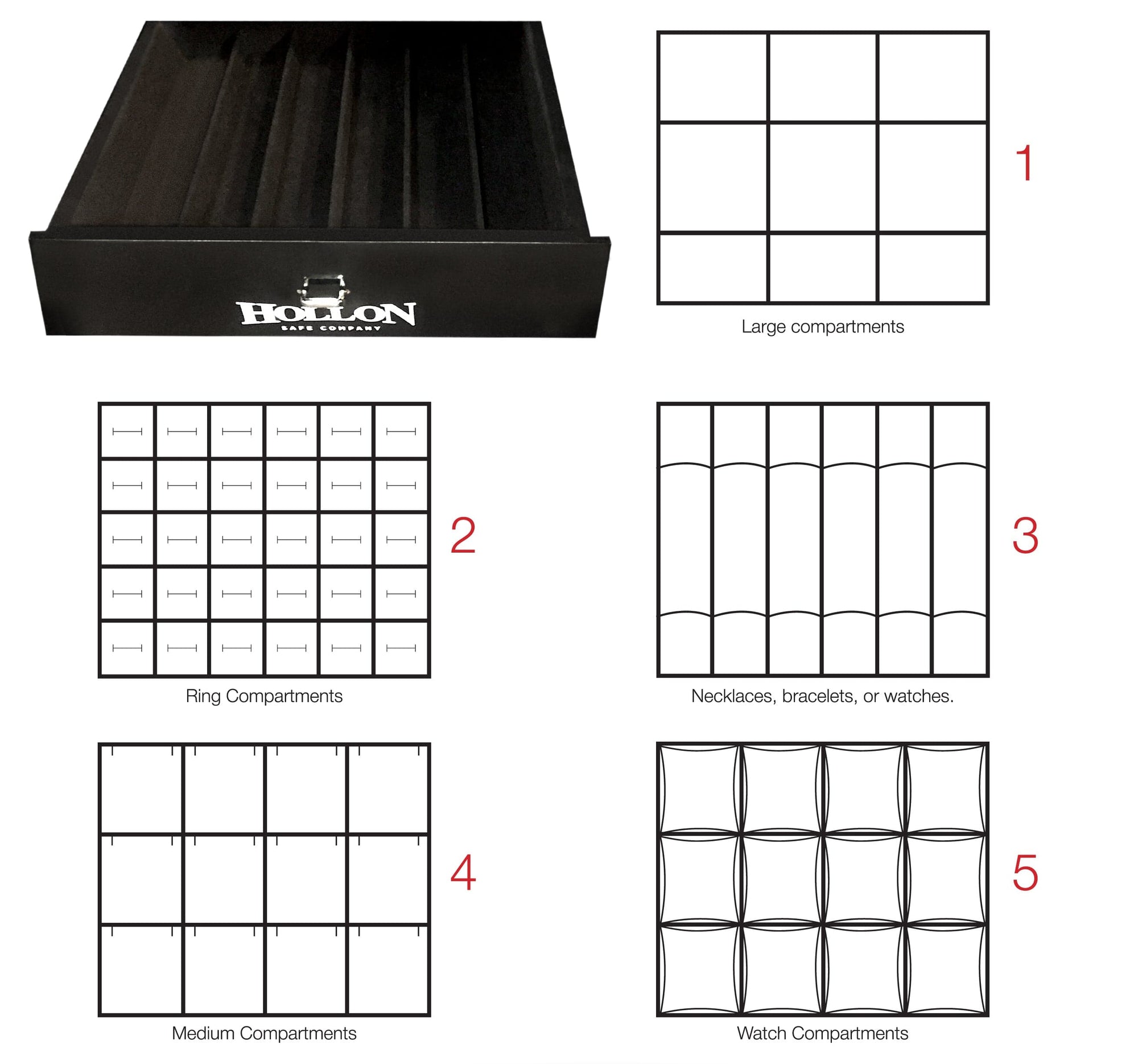 Hollon 685E-JD Jewelry Safe Armadillo Safe and Vault