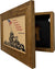 Iwo Jima Flag Raising Decorative Wall-Mounted Secure Gun Cabinet Armadillo Safe and Vault