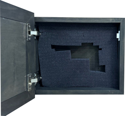 Judged by 12 Hidden Gun Cabinet - Recessed In Wall or Mount On The Wall Armadillo Safe and Vault