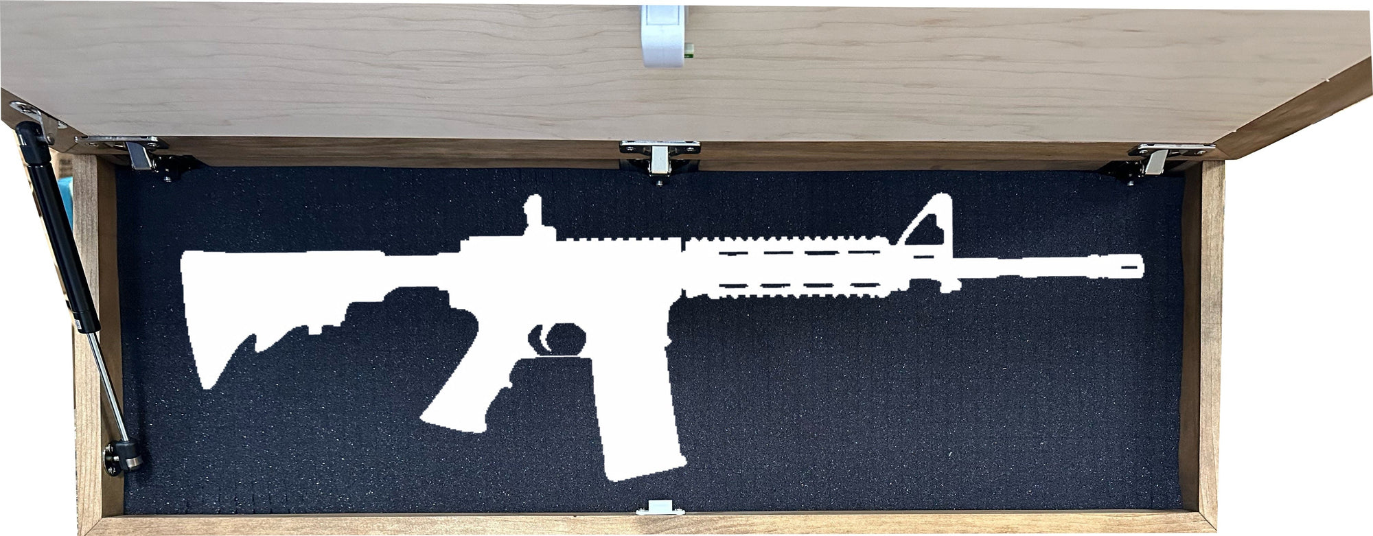 Large Hidden Gun Storage Cabinet with Family Tree Design Armadillo Safe and Vault