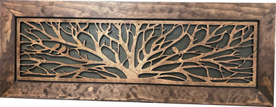 Large Wood Hidden Gun Cabinet Birds In A Tree Wall Decoration - Hidden Gun Safe To Securely Store Your Gun In Plain Sight Armadillo Safe and Vault