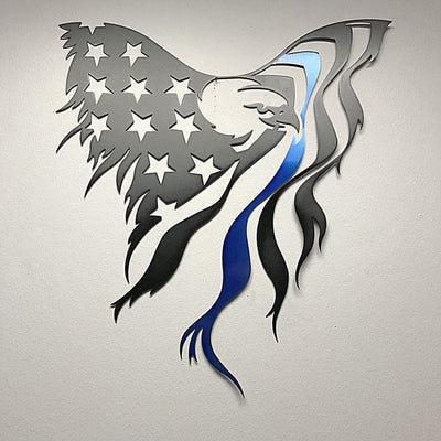 Metal Art of Wisconsin Blue Line #Merica Eagle Armadillo Safe and Vault